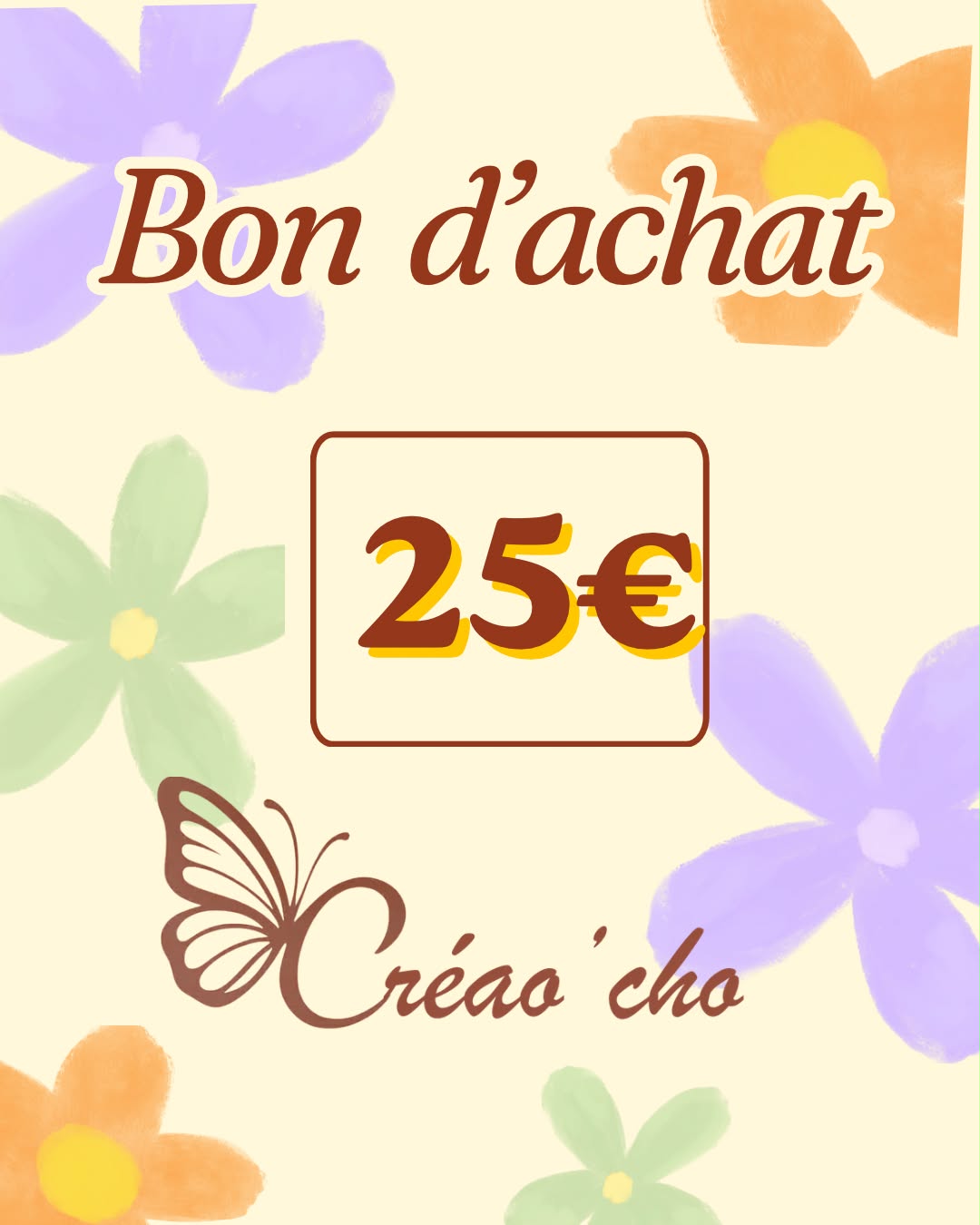 Bon d'achat 25 EUR