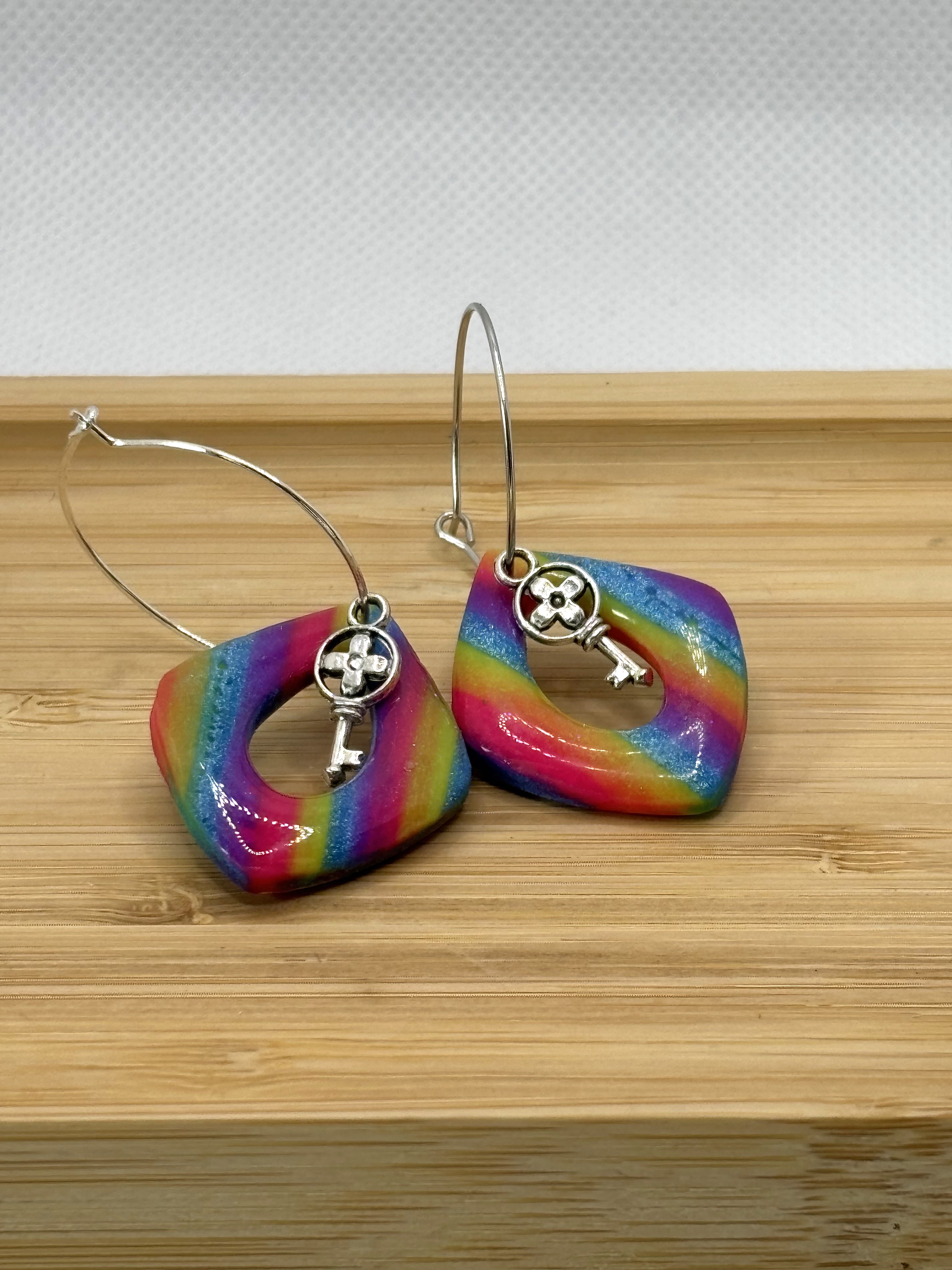 boucles d'oreilles clé TLC1