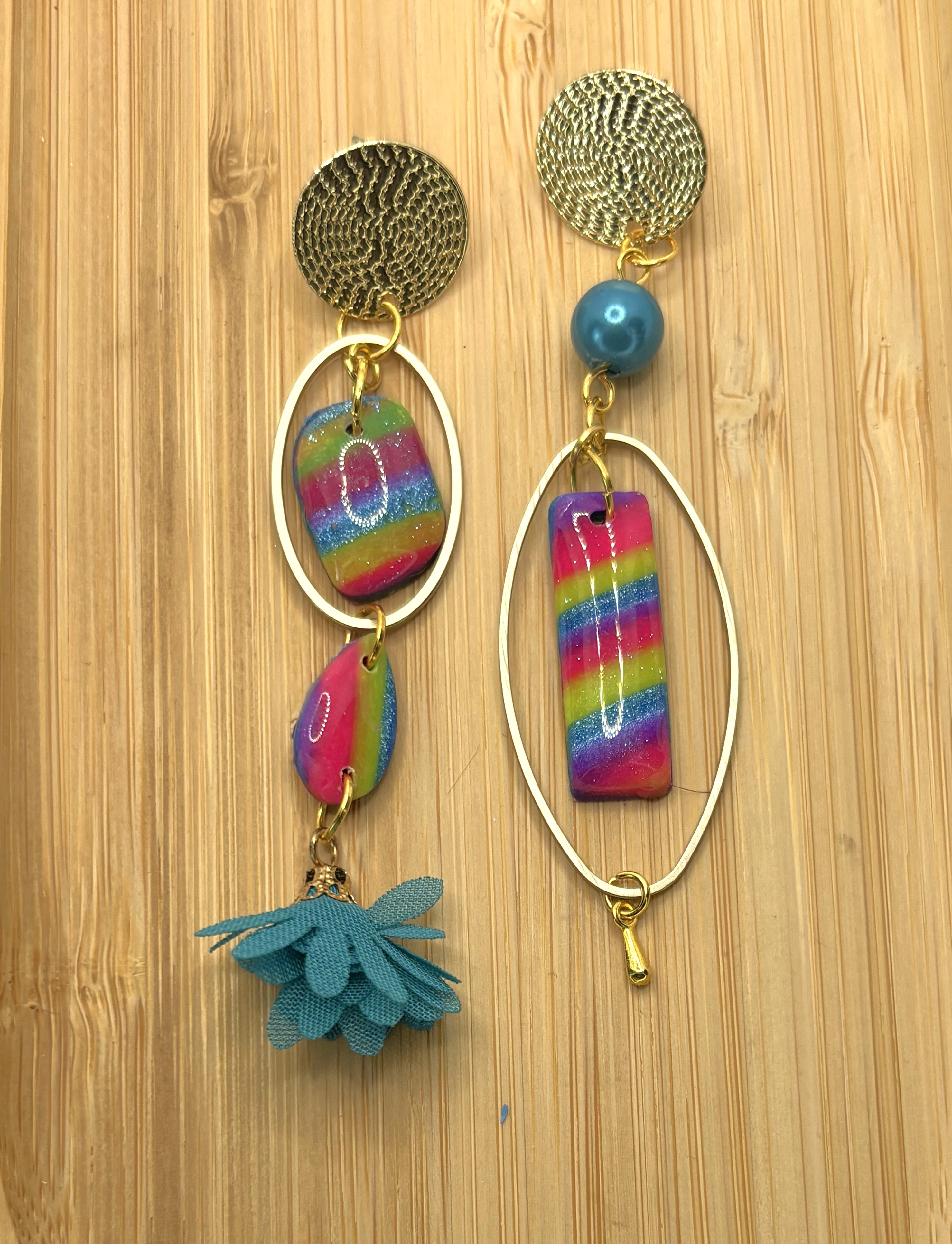 Boucles d'oreilles asymétrique "Bohème"LTC5