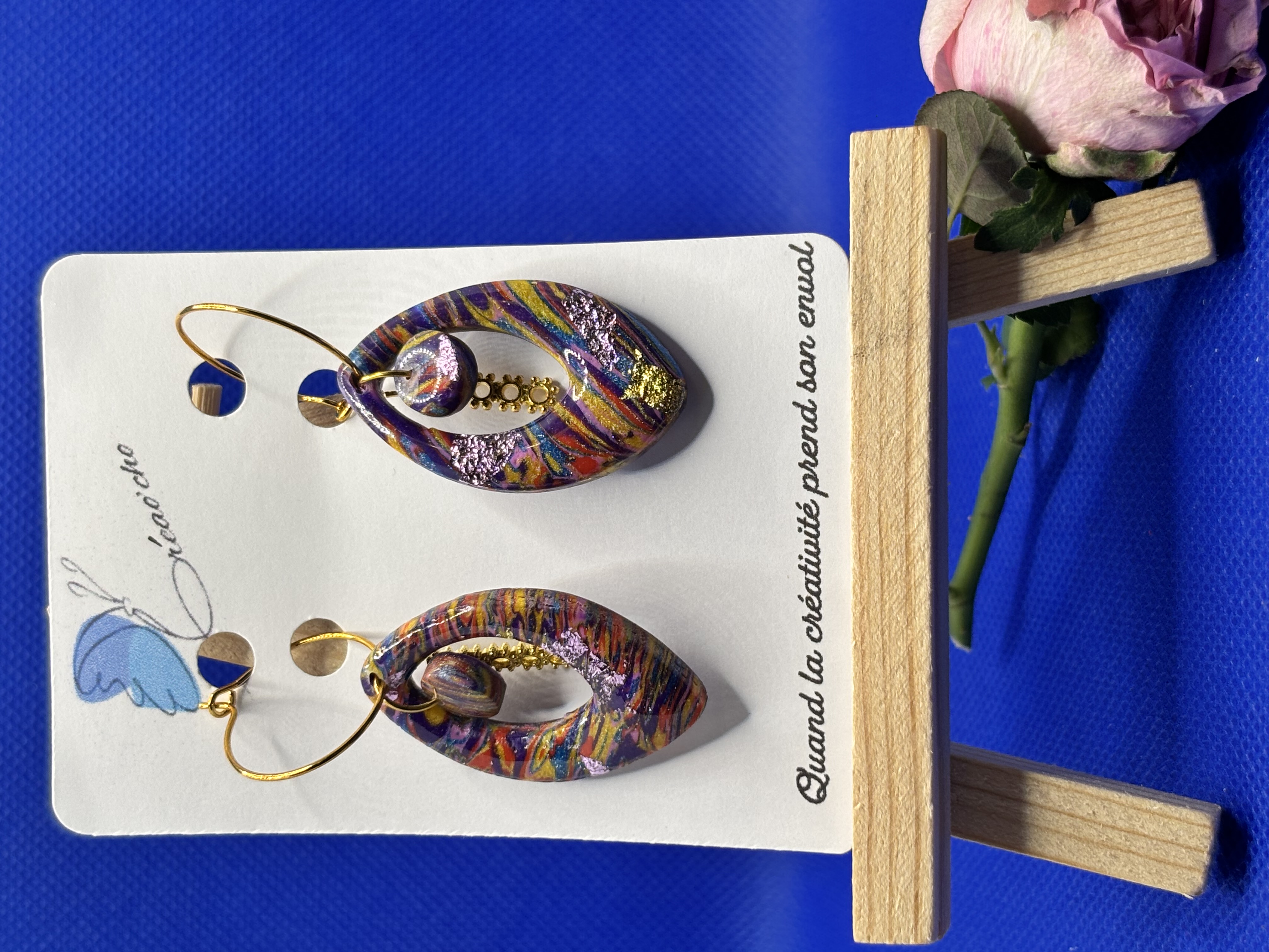 Boucles d'oreilles "Bohème" CTEC7