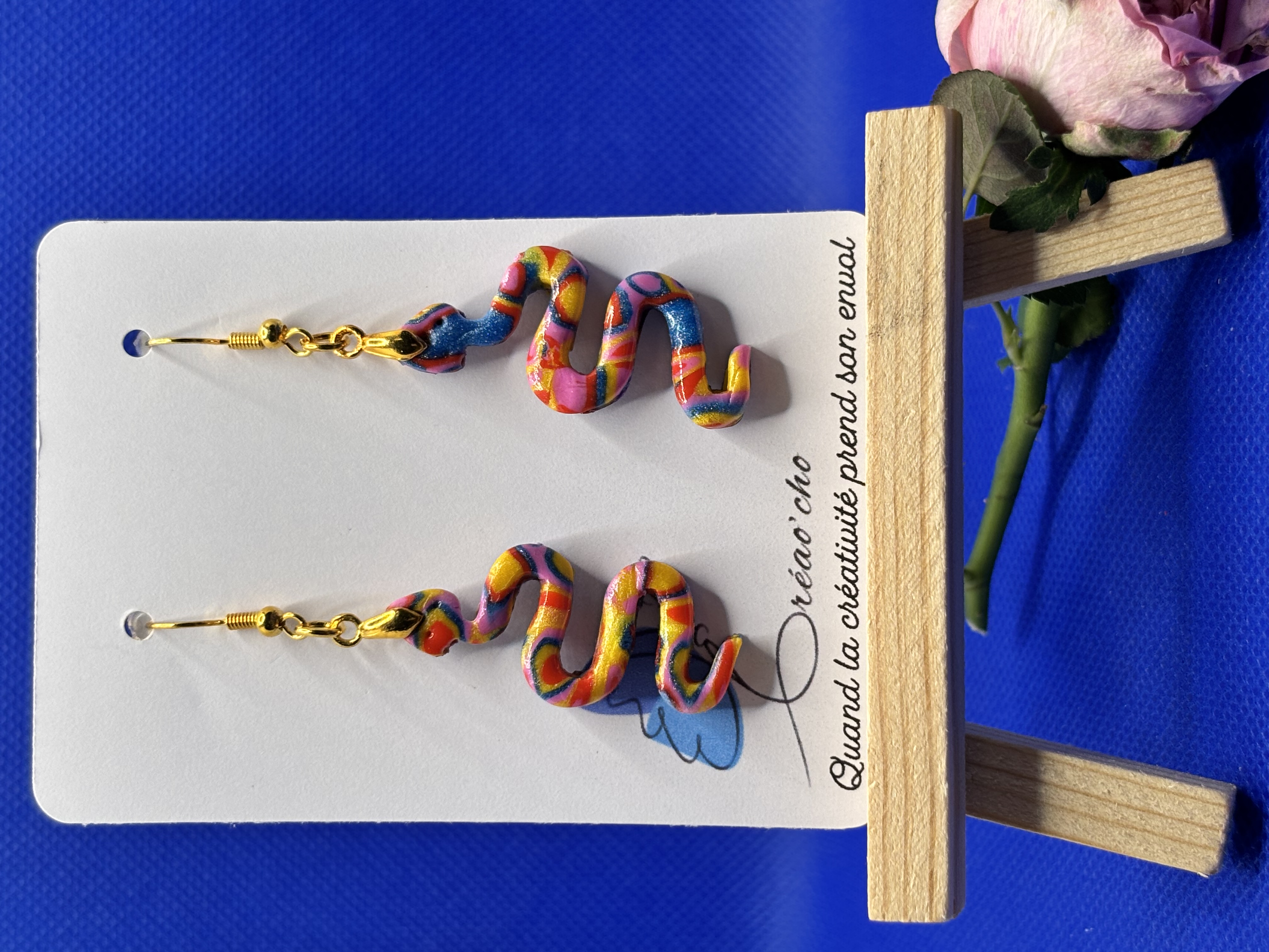 Boucles d'oreilles "Serpent"CTEC15