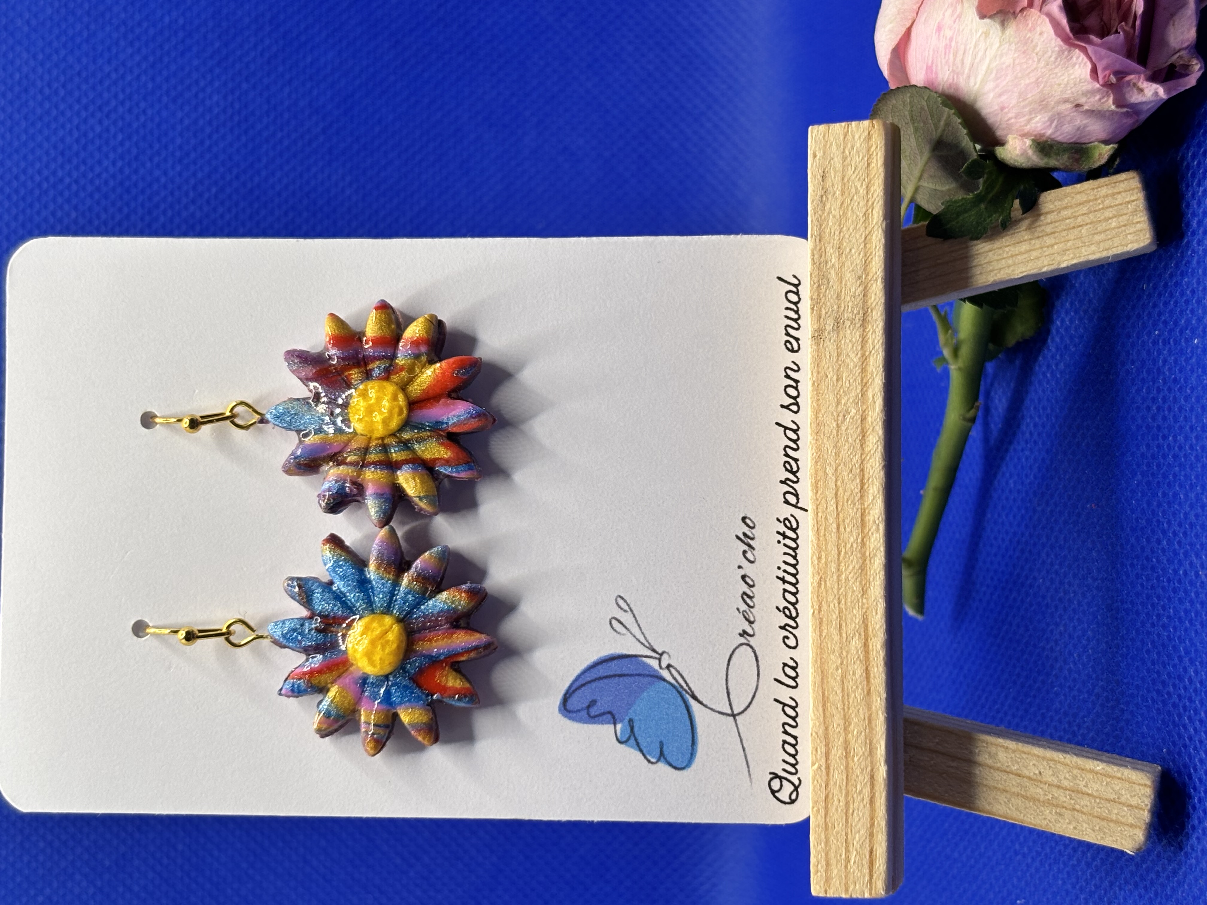 Boucles d'oreilles "Fleur" CTEC20