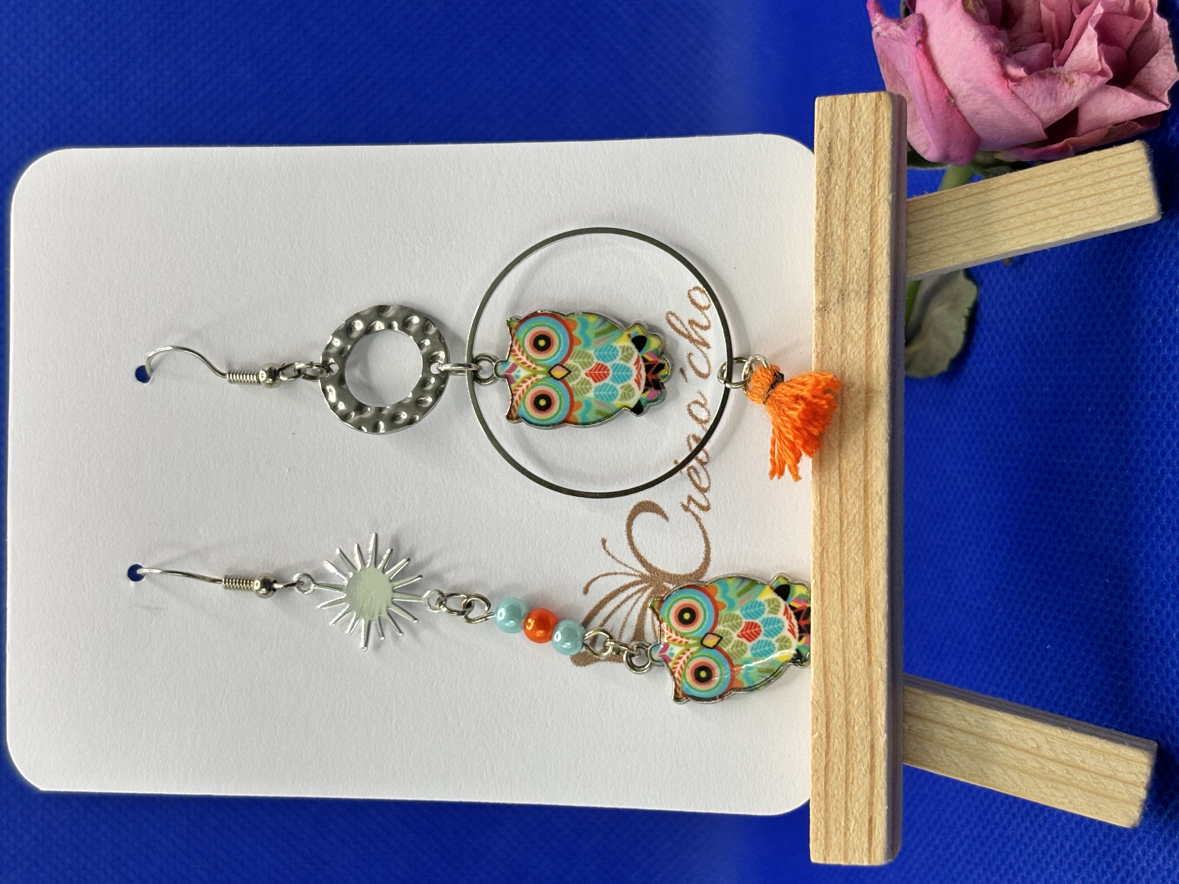 Boucles d'oreilles" Asymétrique"PDO5