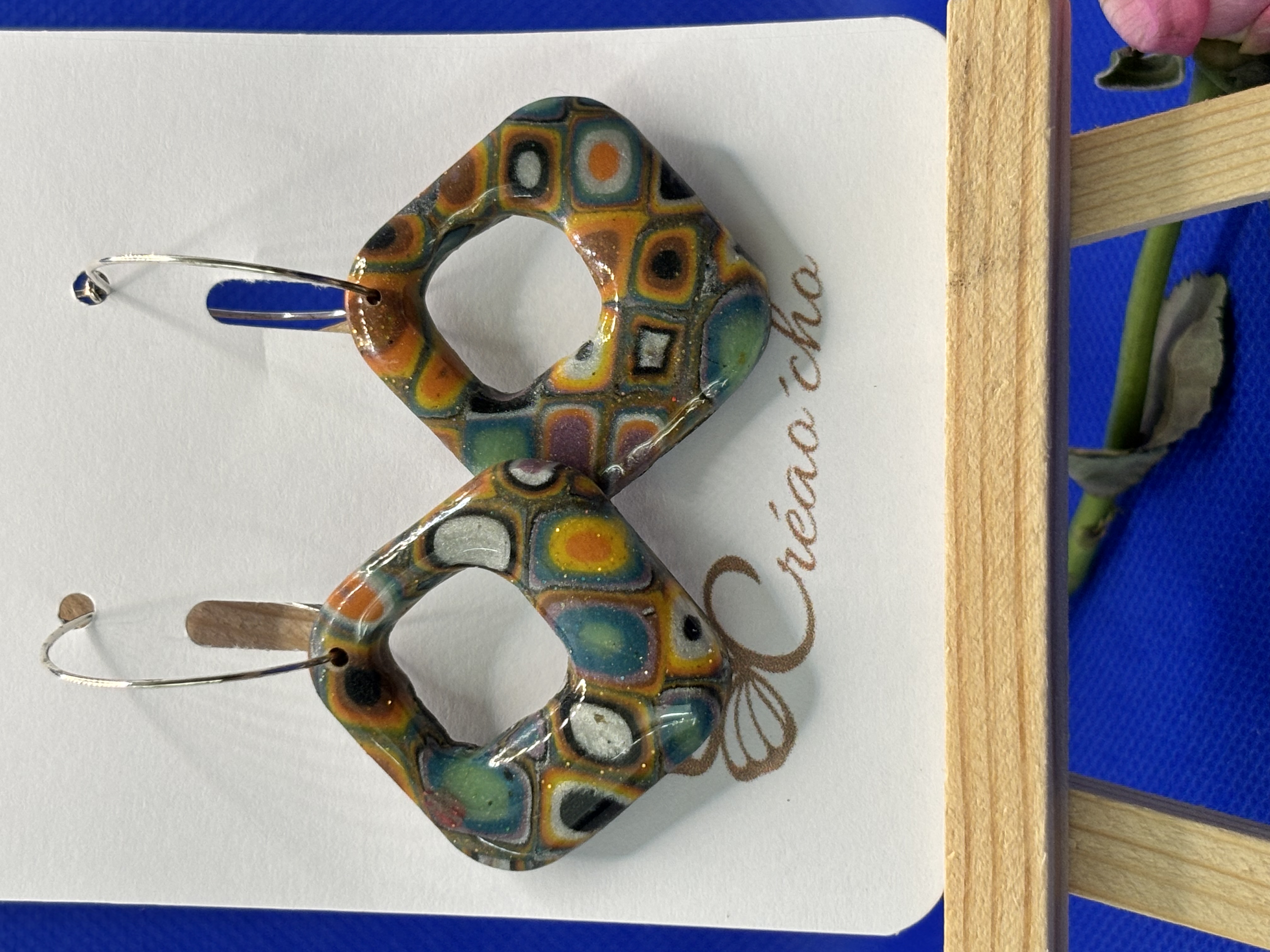 Boucles d'oreilles "Carré" FDM6