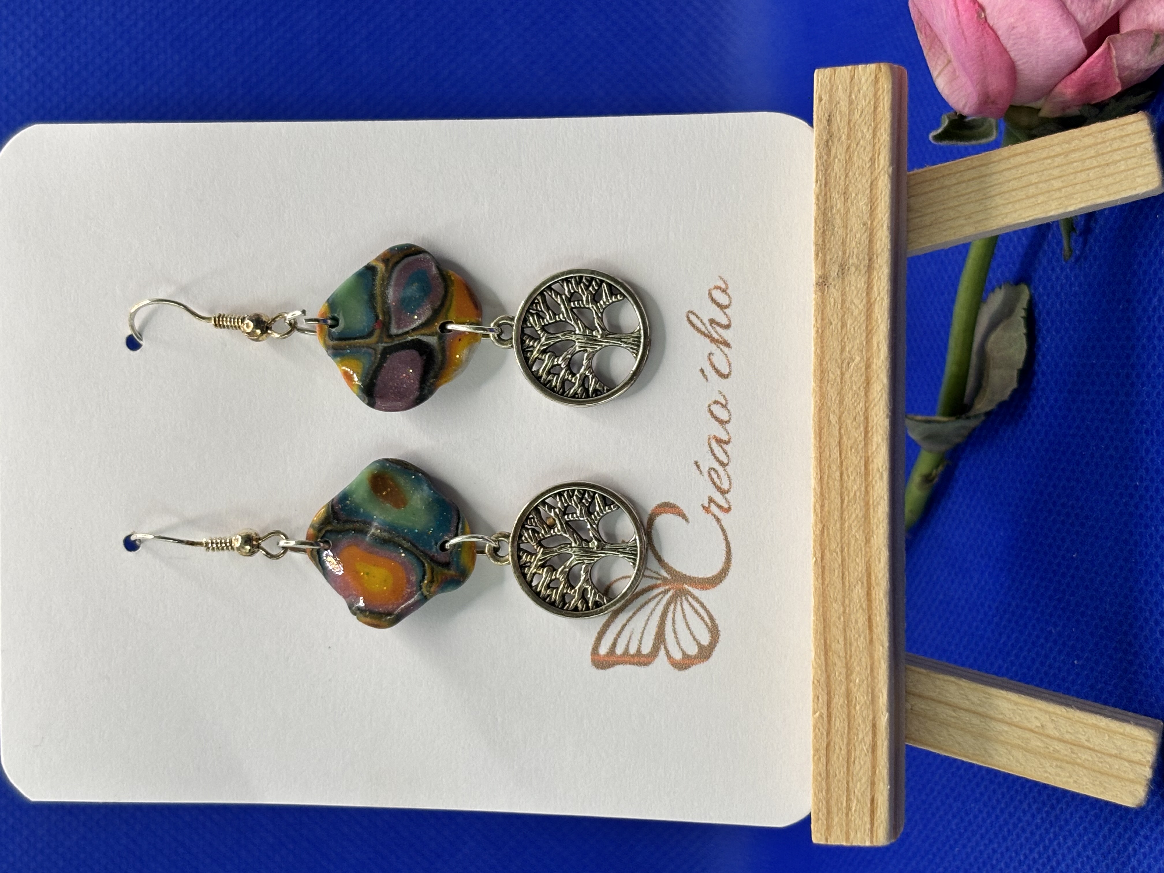 Boucles d'oreilles " Pendante" FDM7