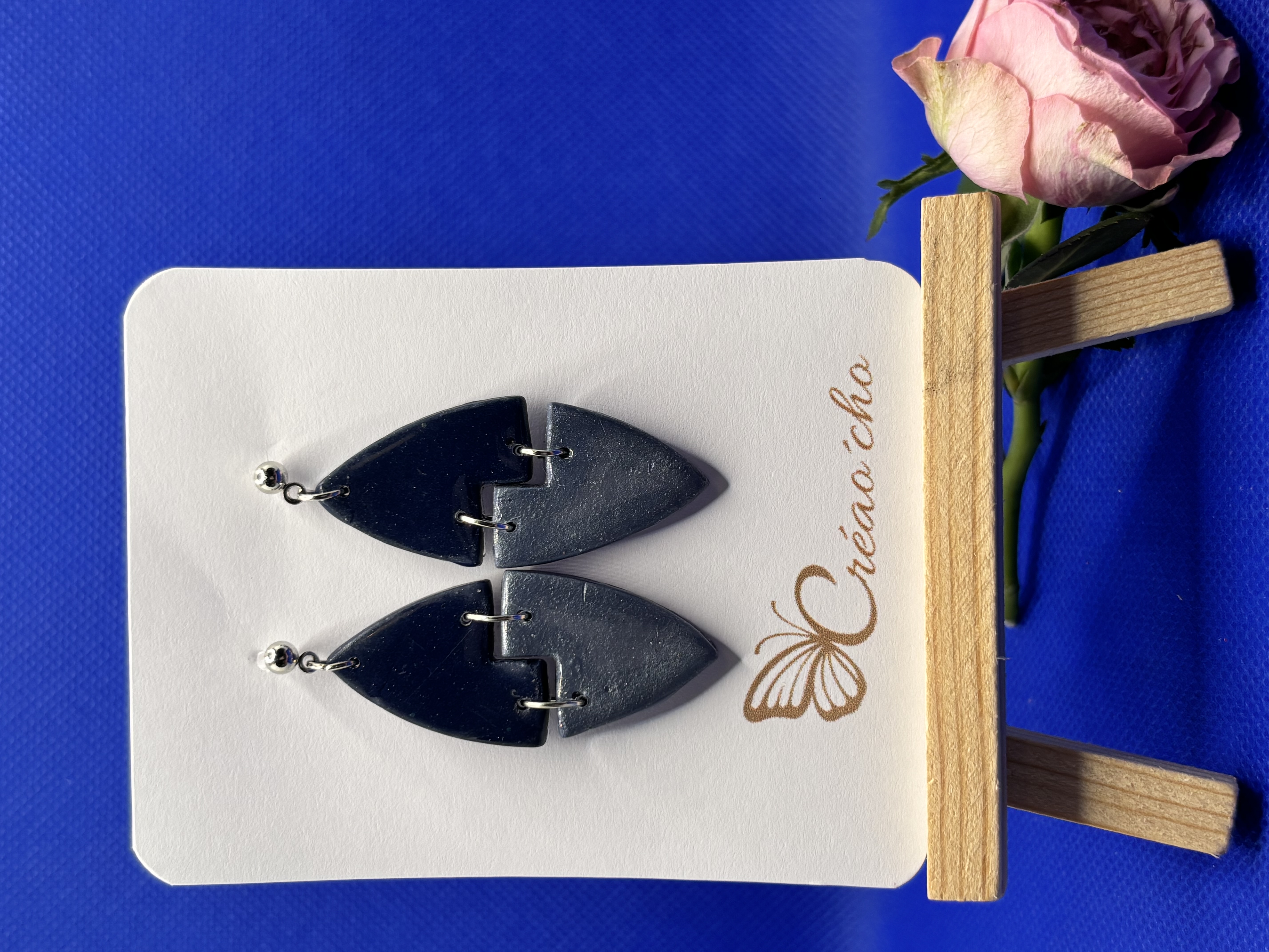 Boucles d'oreilles "Losange" DBM4