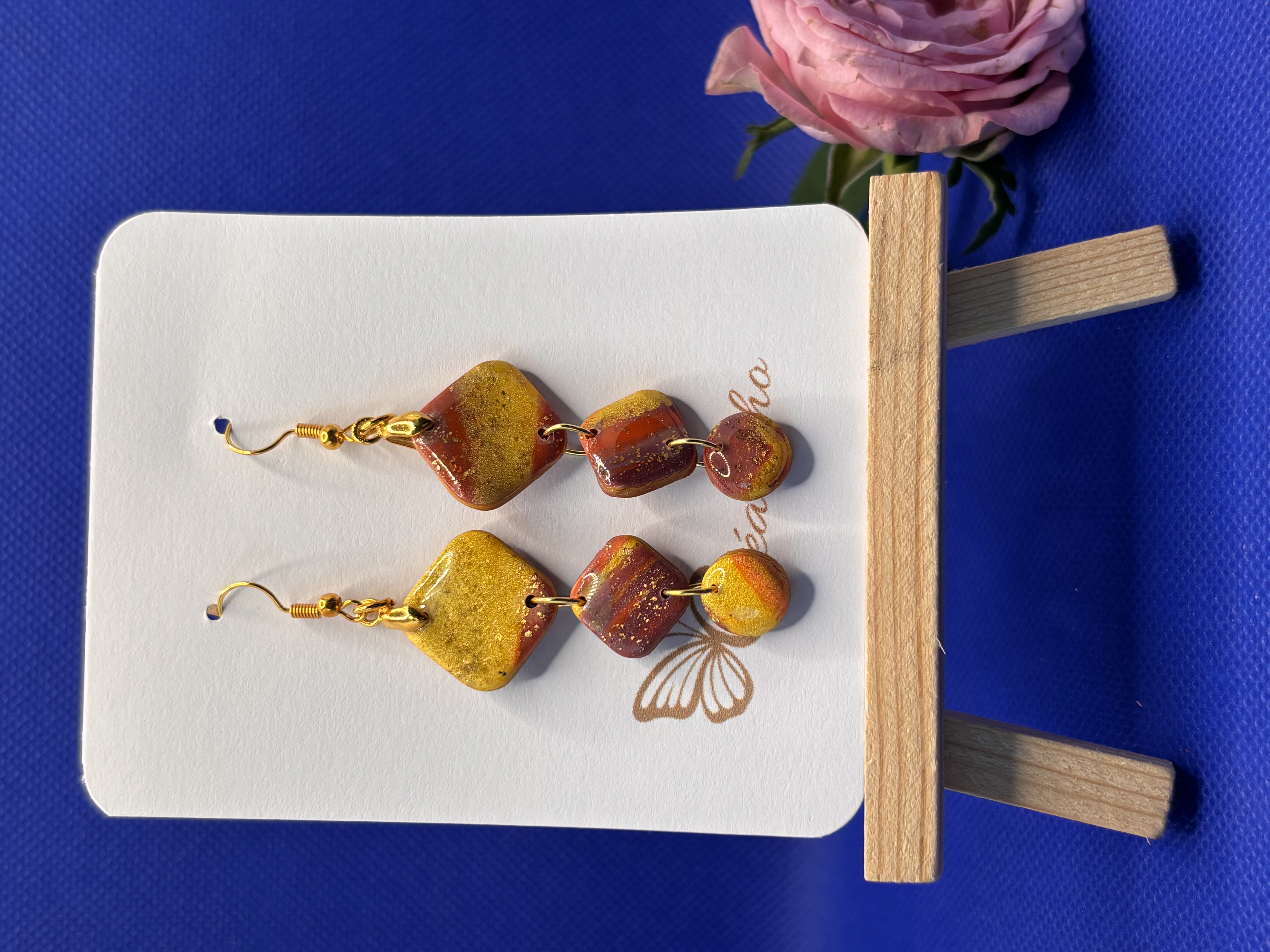 Boucles d'oreilles "carré" LEDO5