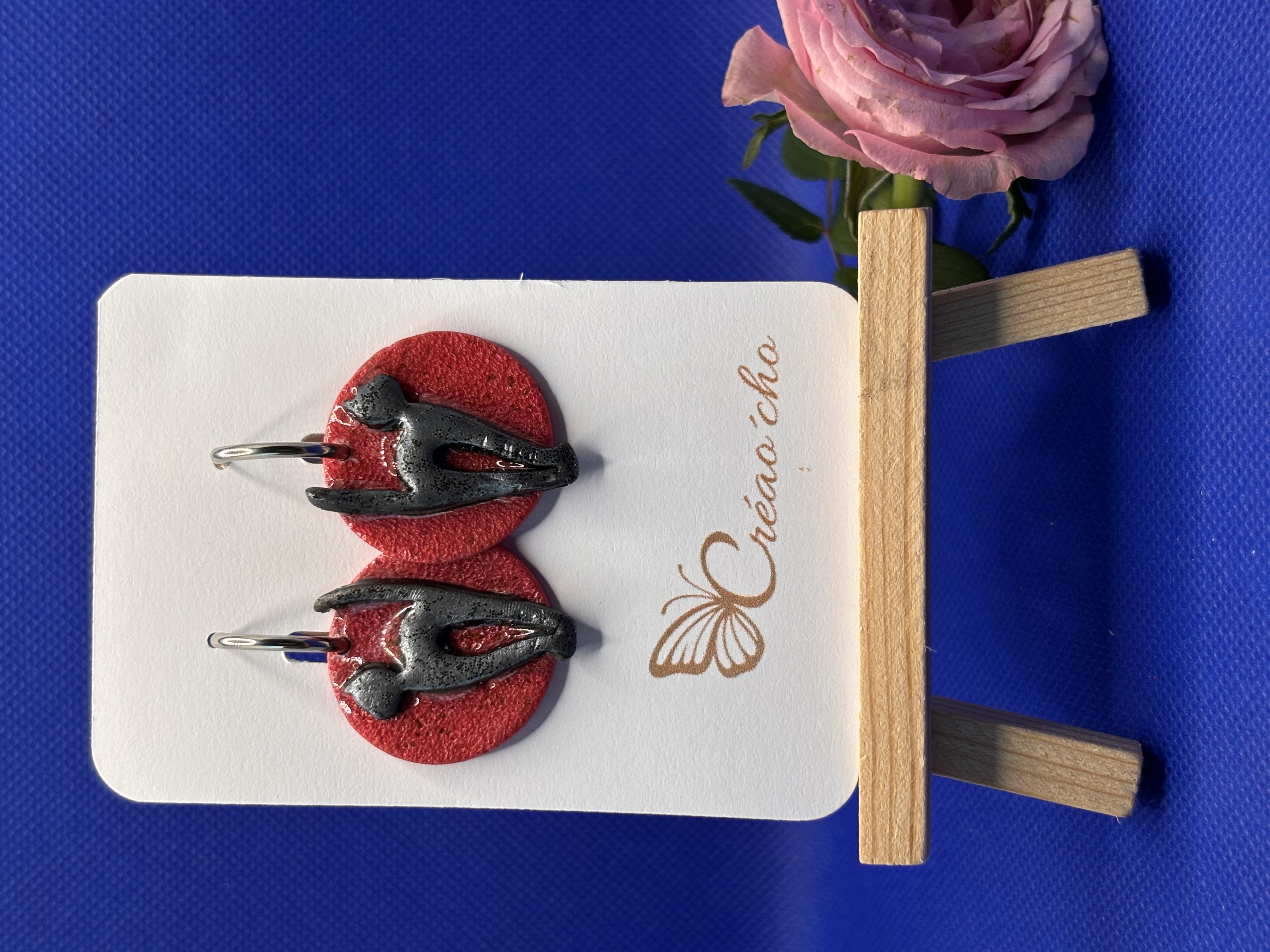 Boucles d'oreilles "Chat" EREN1