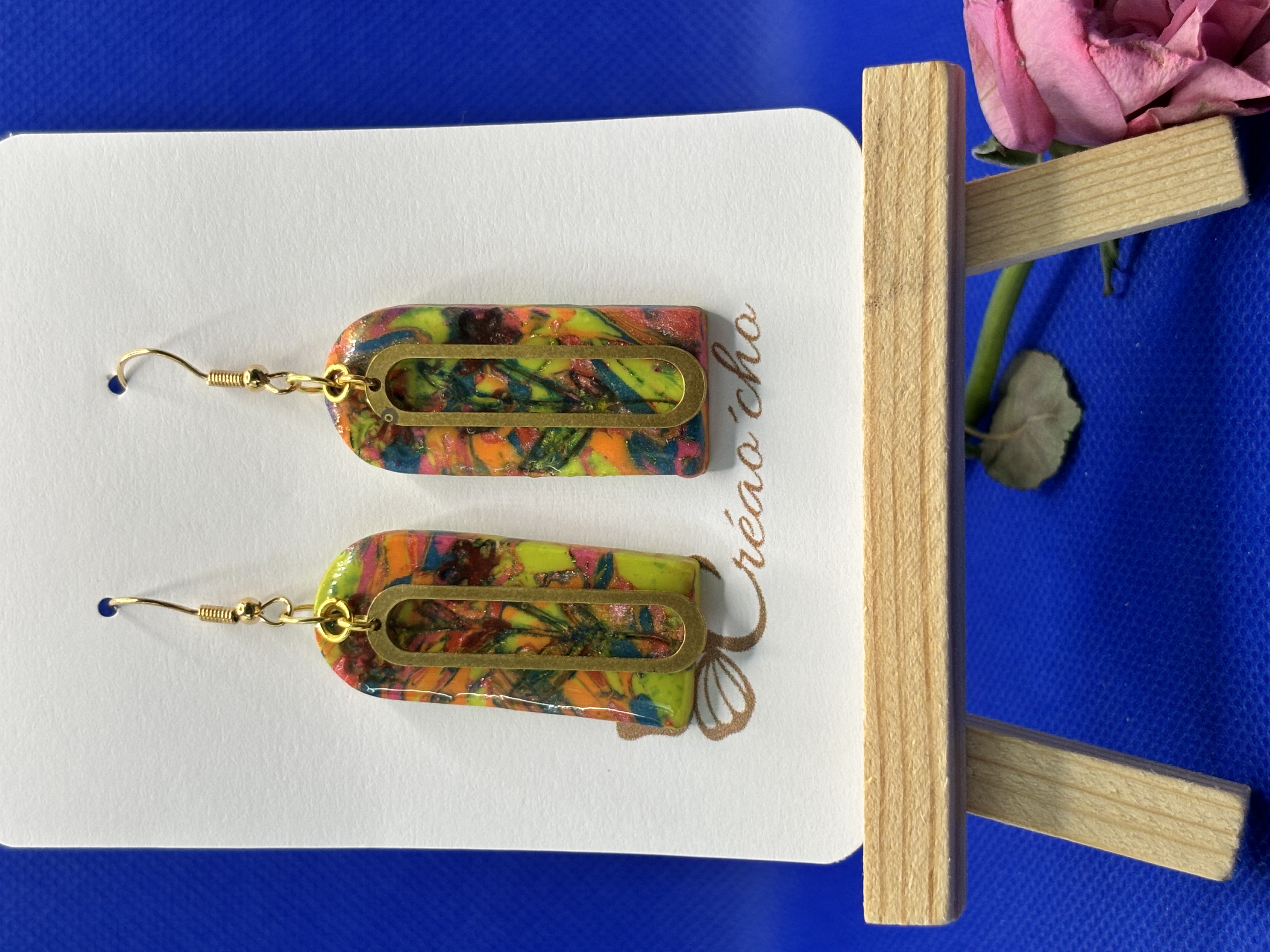 Boucles d'oreilles "Eclat de jardin" VVNO7
