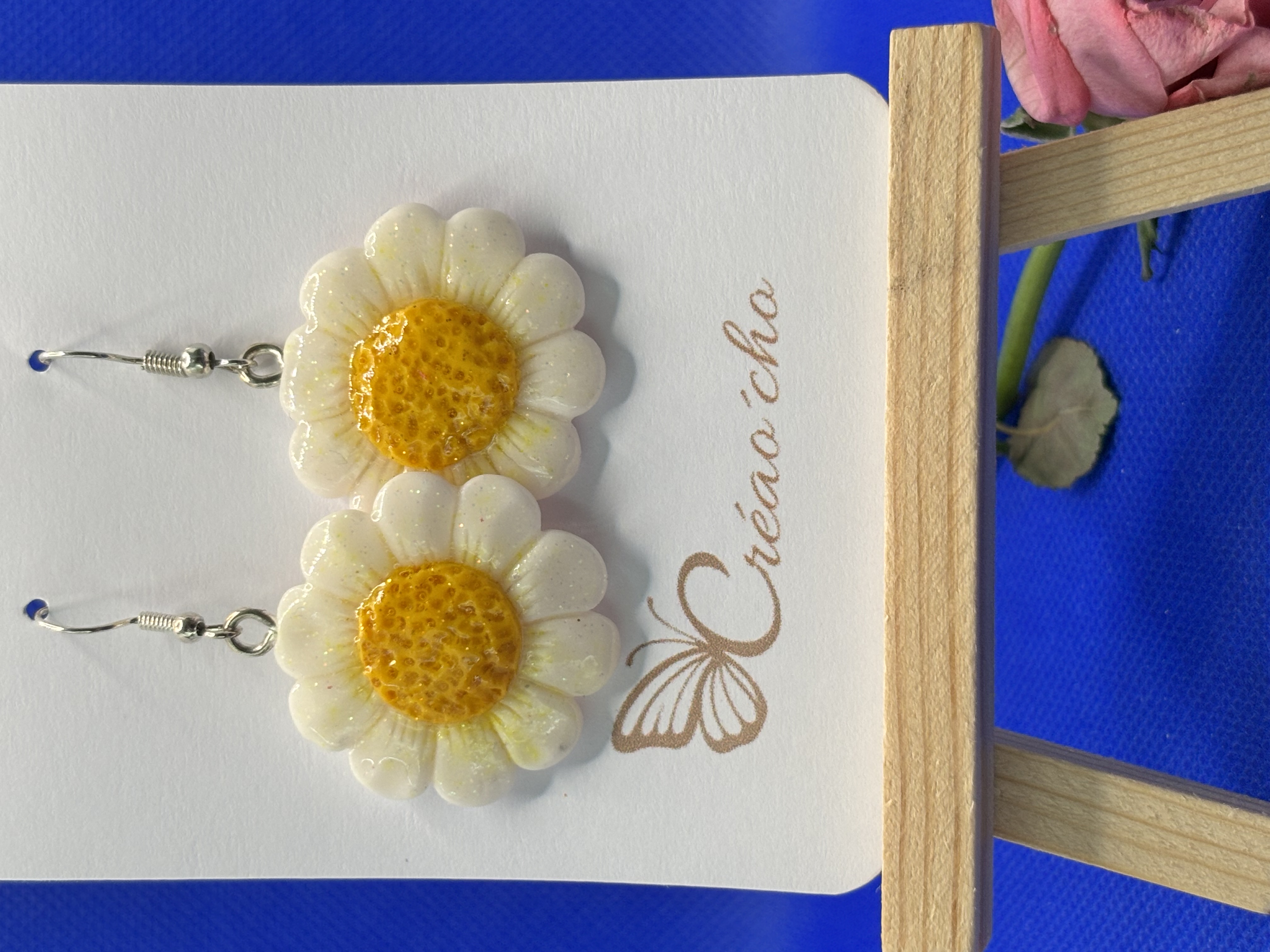 Boucles d'oreilles "Fleur souffle de jardin" FEF4