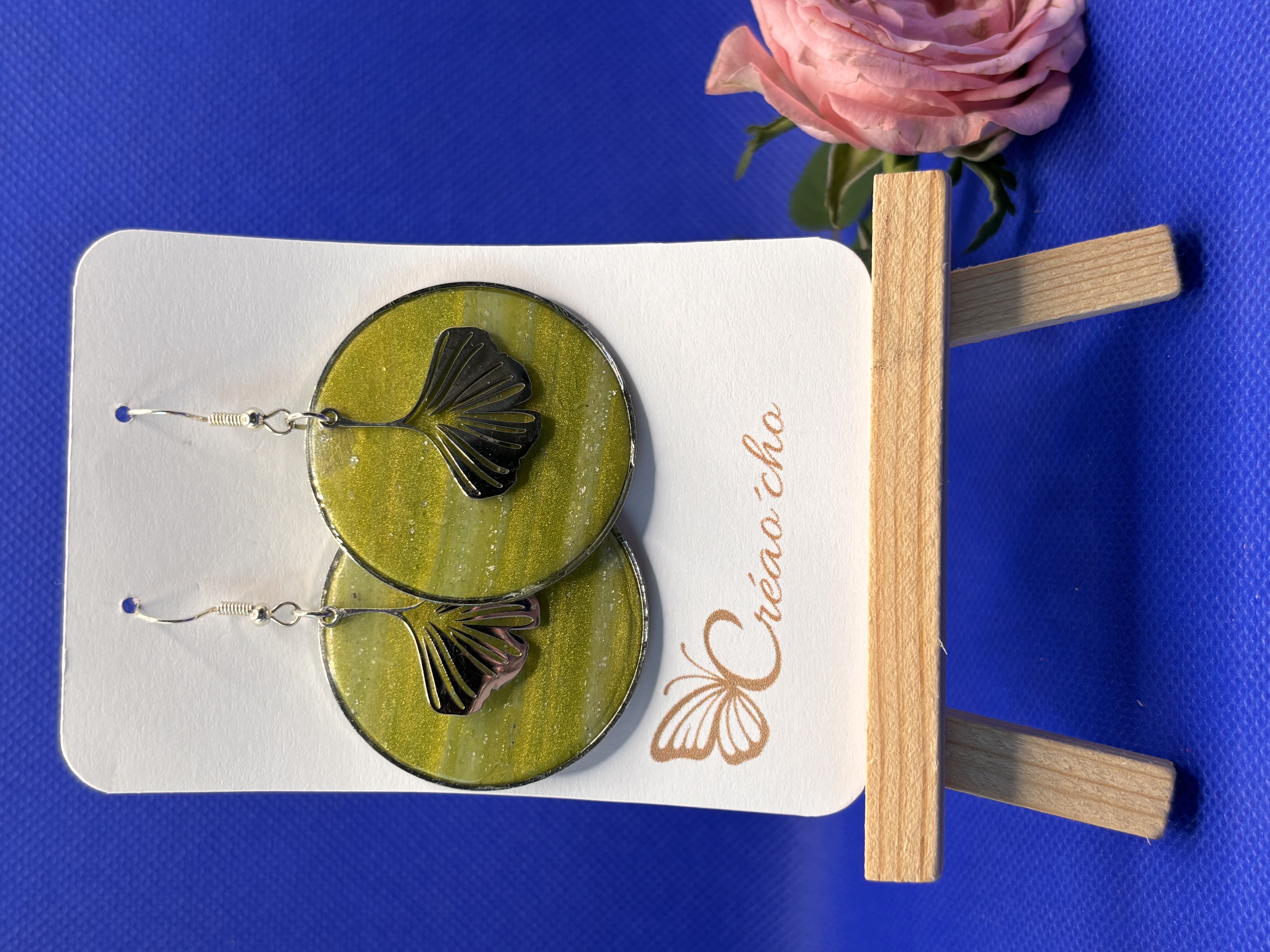 Boucles d'oreilles "Ronde écu" 202607LVD2
