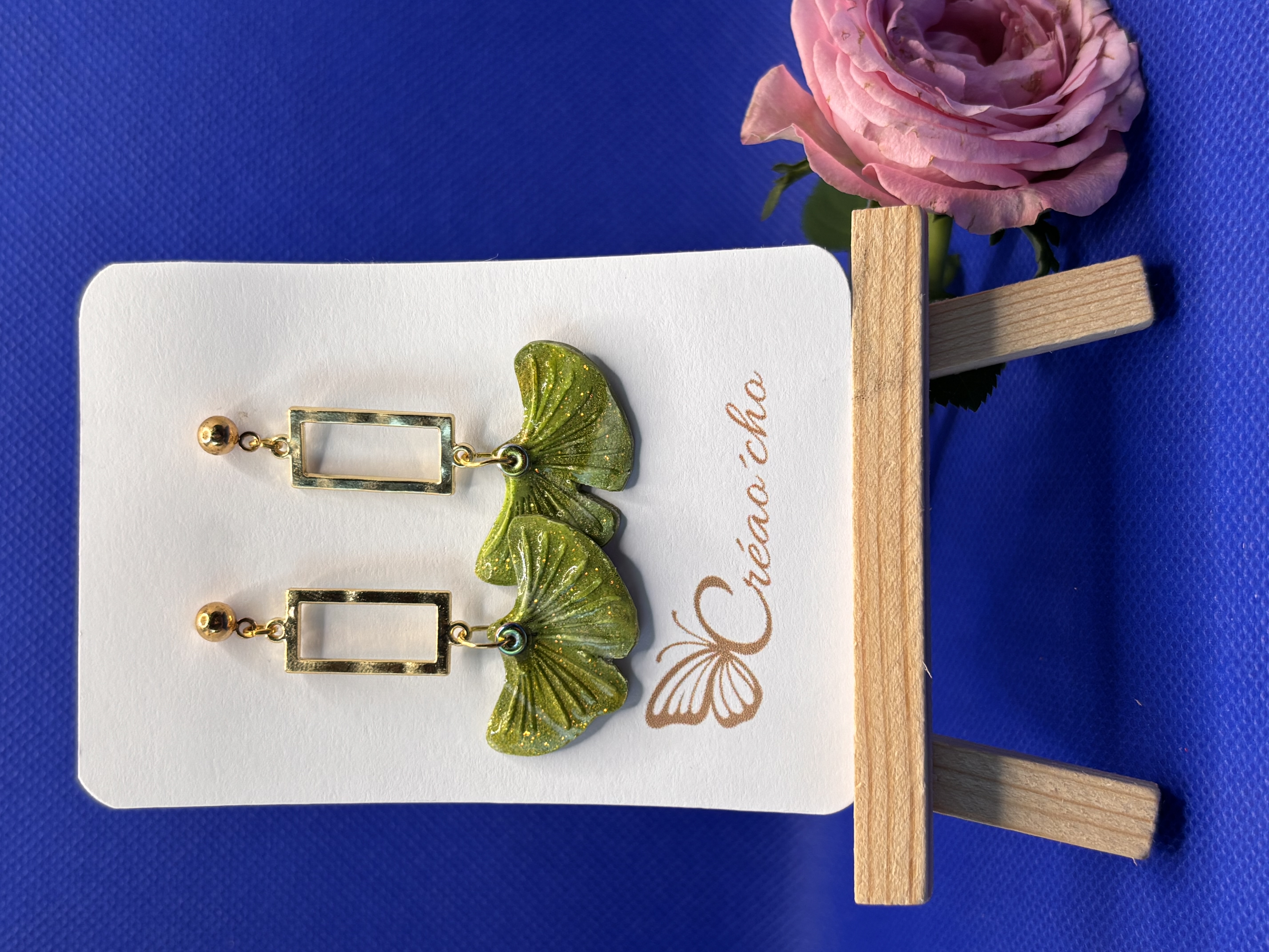 Boucles d'oreilles " écu" LVD4