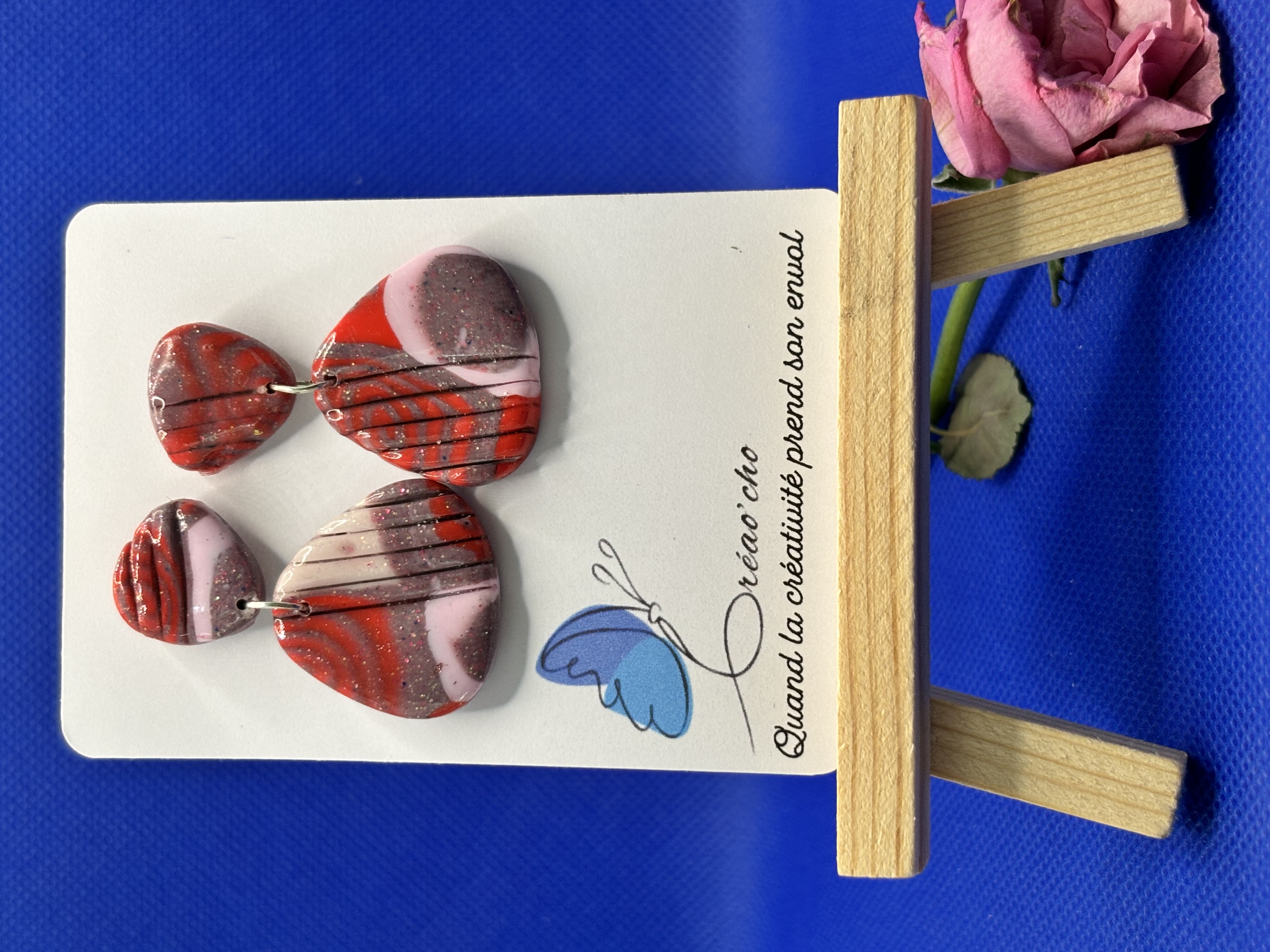 Boucles d'oreilles "Goutte passion" MDR1
