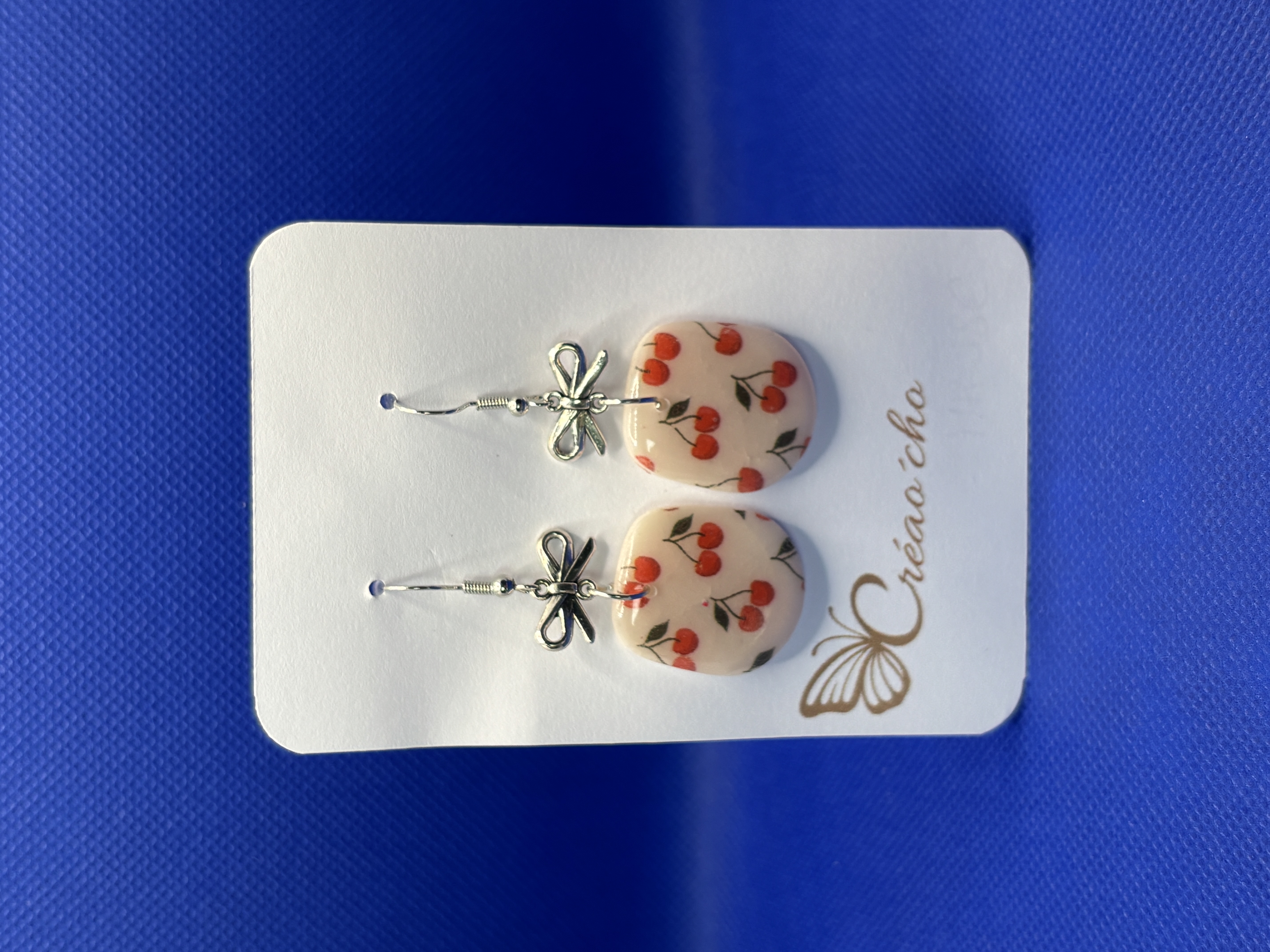 Boucles d'oreilles "Aux temps des cerises" ATDC6