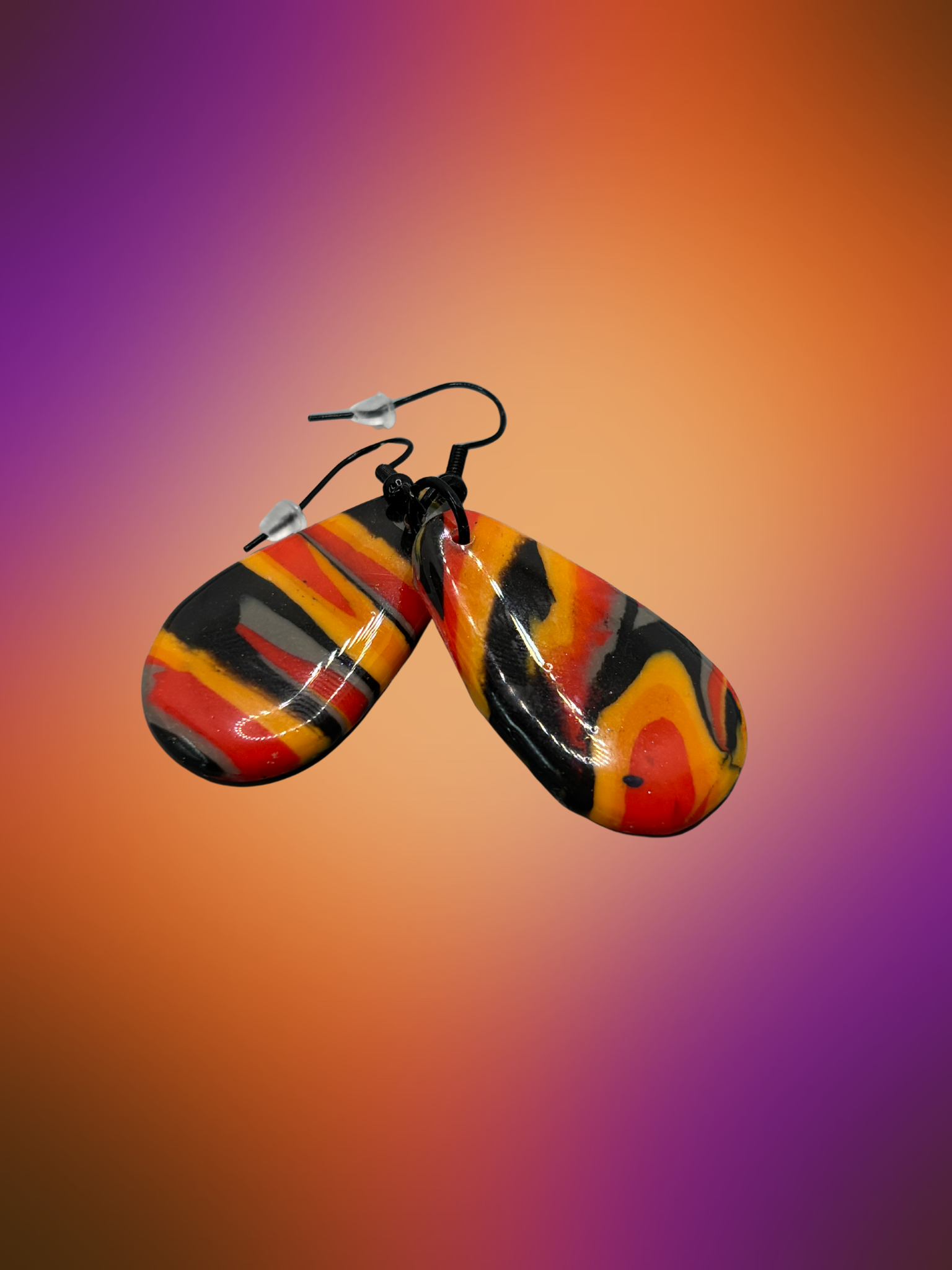 Boucles d'oreilles Goutte éclats d'automne HWF22