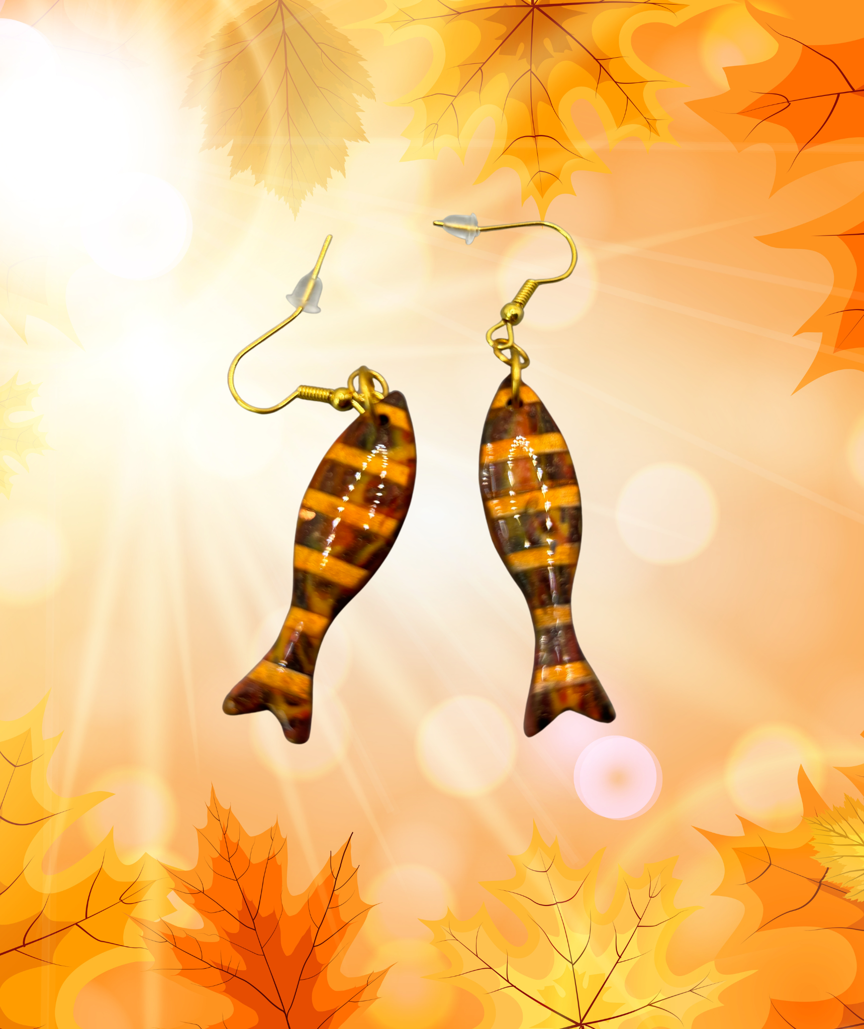 Boucles d'oreilles poisson ATM9