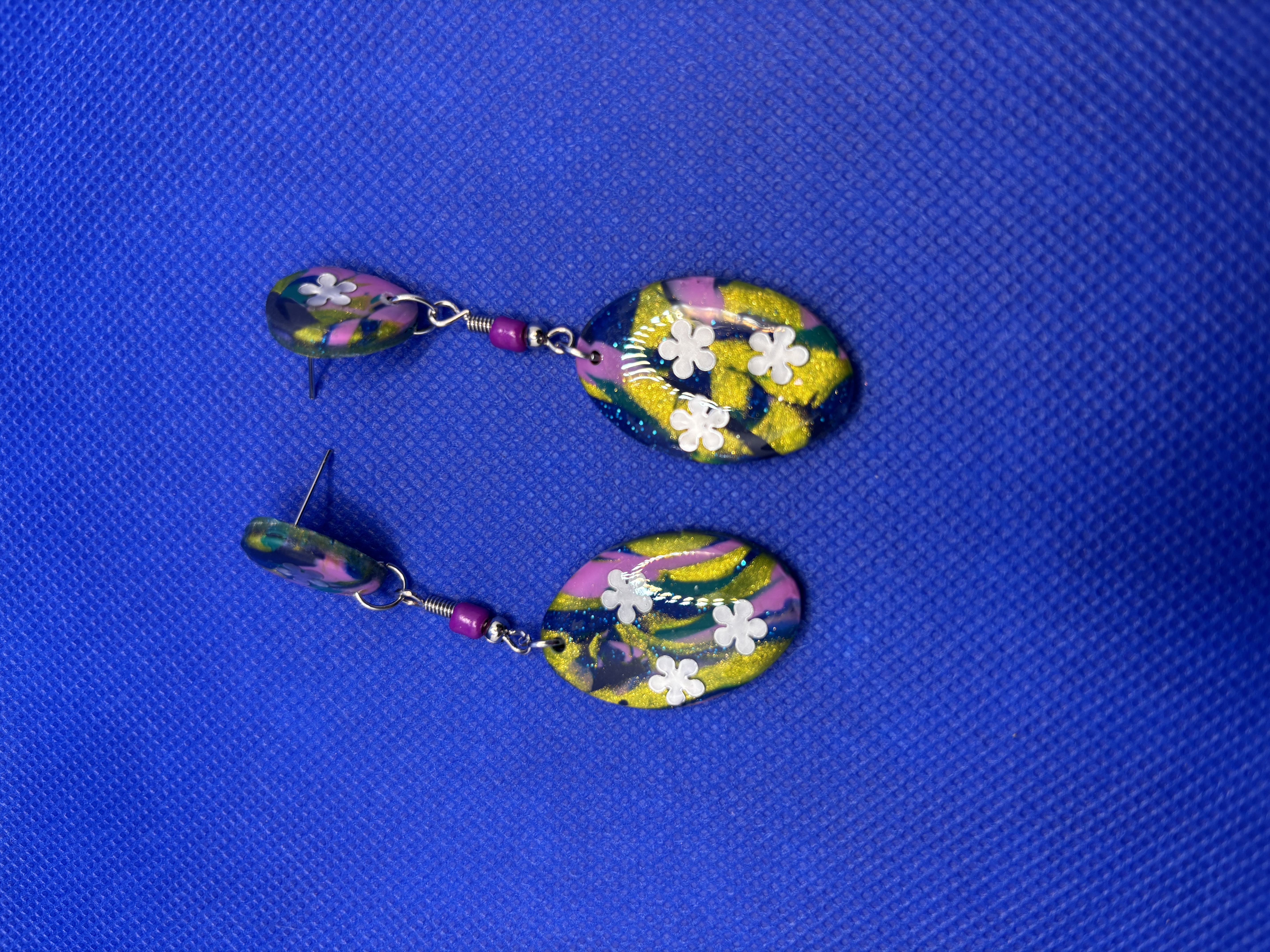 Boucles d'oreilles composée pendante DBM13