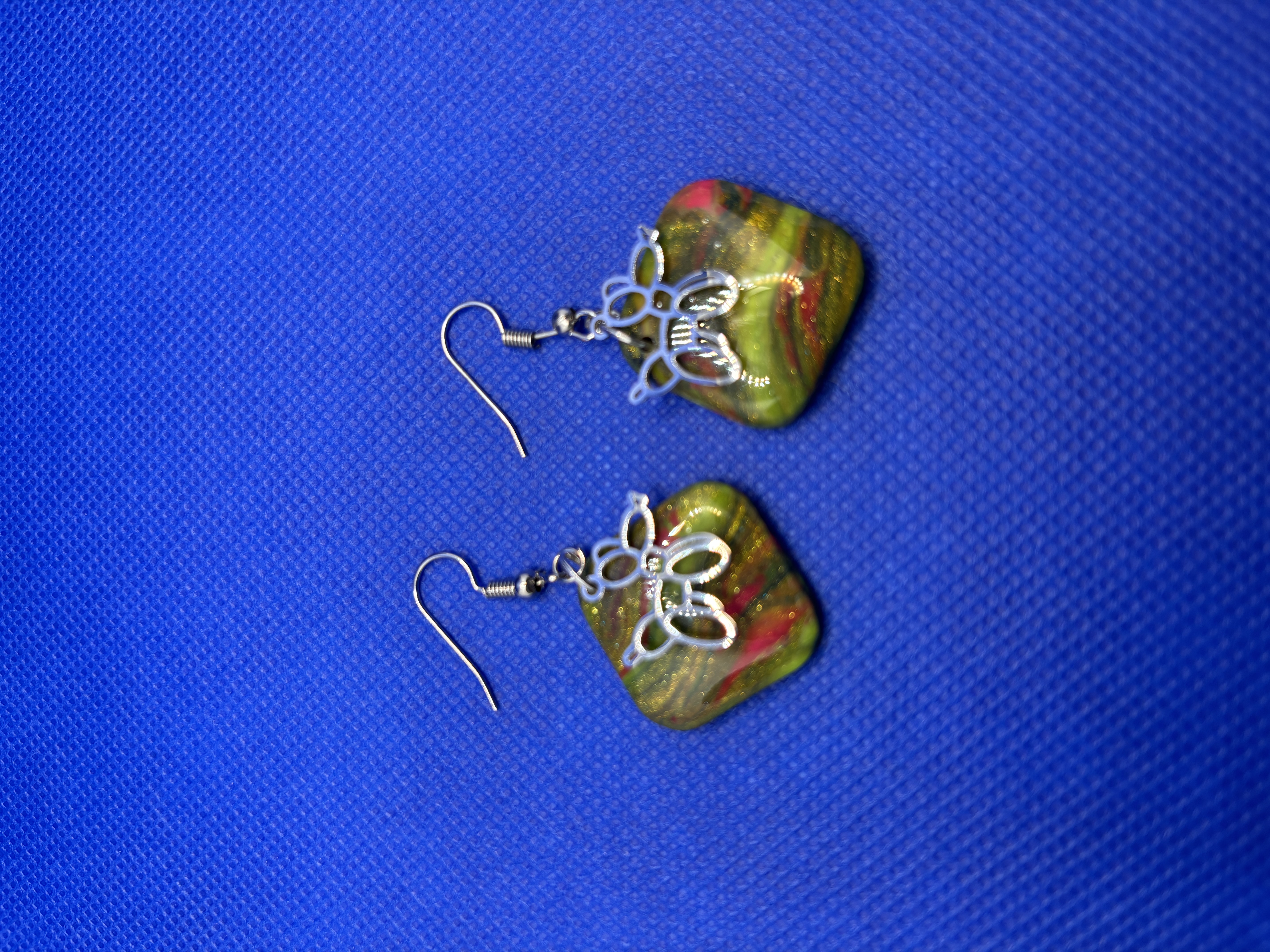 Boucles d'oreilles carrées PVRL8