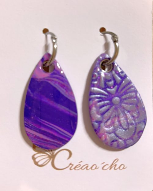Boucles d'oreilles "Grande goutte"SDM11