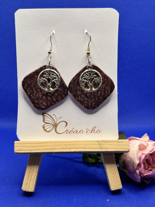 Boucle d'oreille arbre de vie APR2