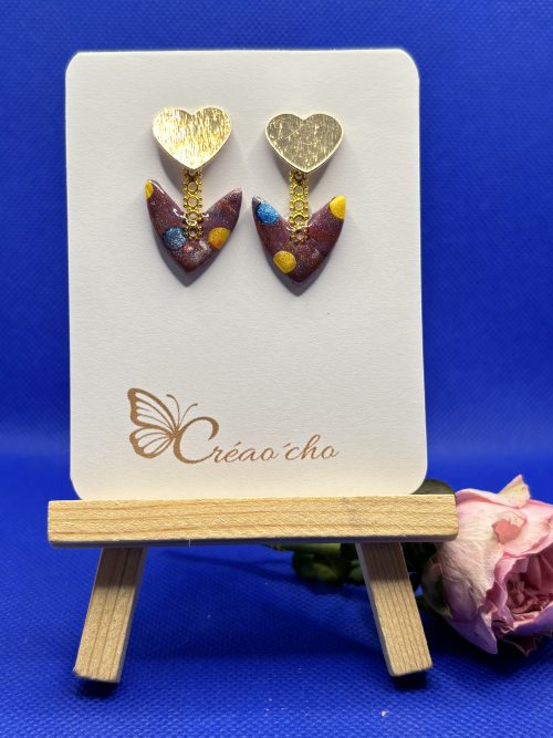 Boucle d'oreille coeur APR7
