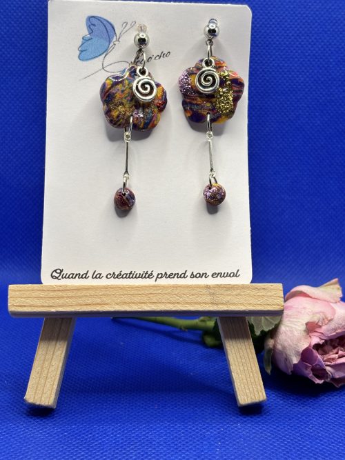 Boucles d'oreilles "fleur" CTEC2