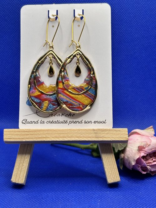 Boucles d'oreilles "carnaval" CTEC12