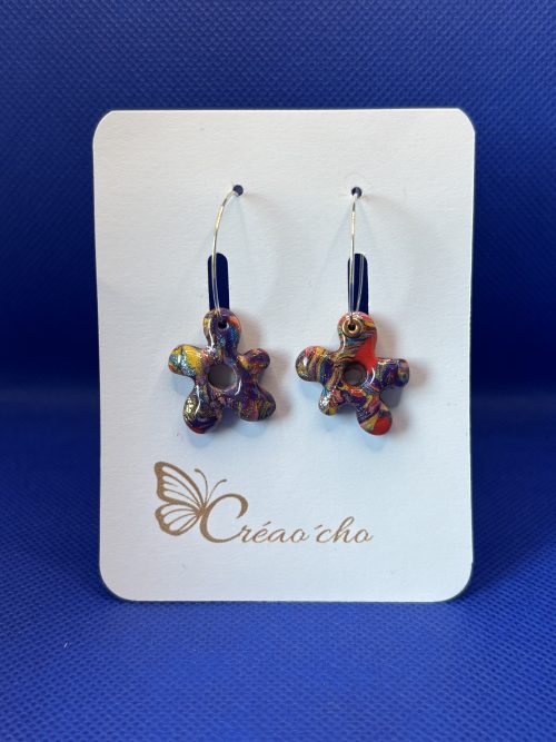 Boucles d'oreilles "Fleur"CTEC10