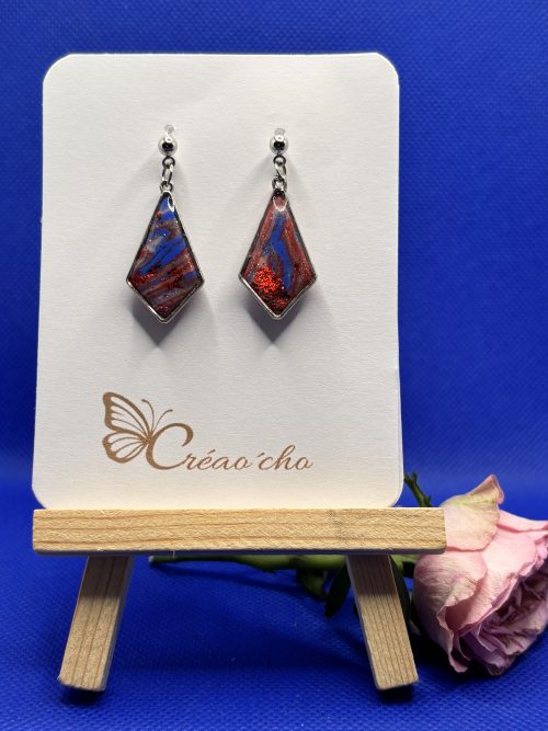 Boucles d'oreilles "Losange" MDRB12
