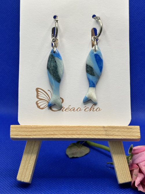 Boucles d'oreilles "Poisson" LBDC12
