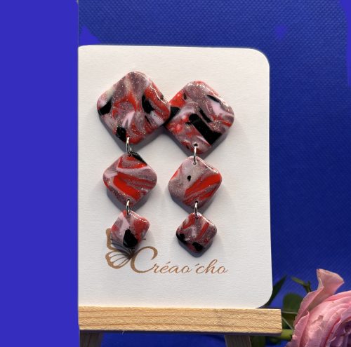 Boucles d'oreilles "Carré"EREN7