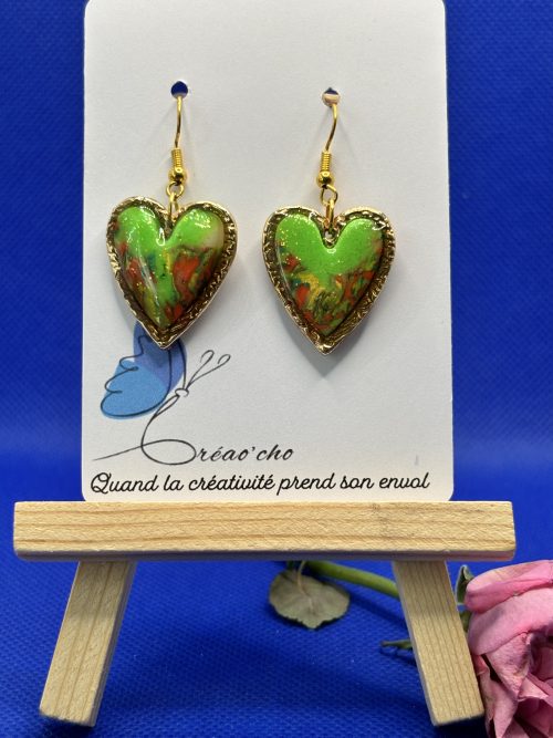 Boucles d'oreilles "Coeur jardin" VVNO9