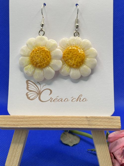 Boucles d'oreilles "Fleur souffle de jardin" FEF4