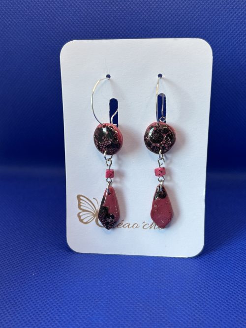 Boucles d'oreilles "Goutte borderie" MDR6