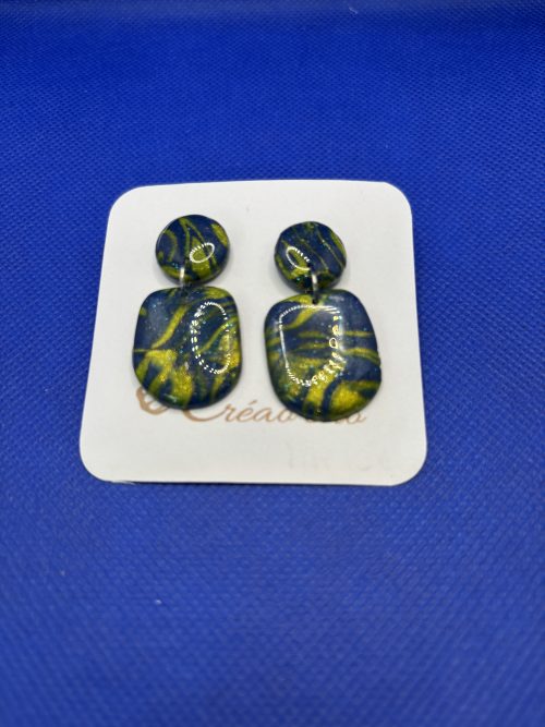 Boucles d'oreilles "Nuit d'émeraude" DBM10