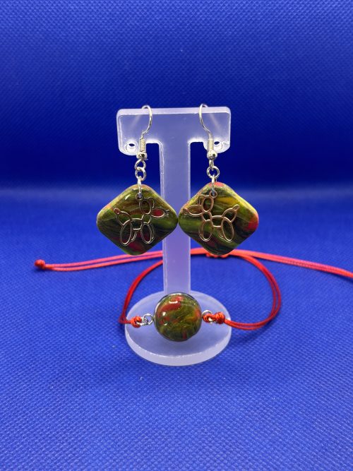 Boucles +bracelet "chien ballon" PrE1