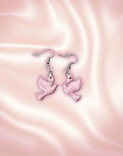 Boucles d'oreilles colombe VER15