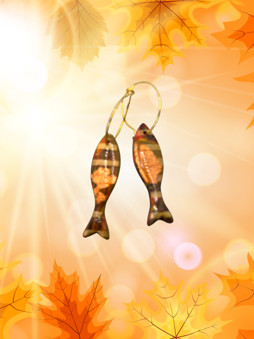 Boucles d'oreilles poisson ATM10