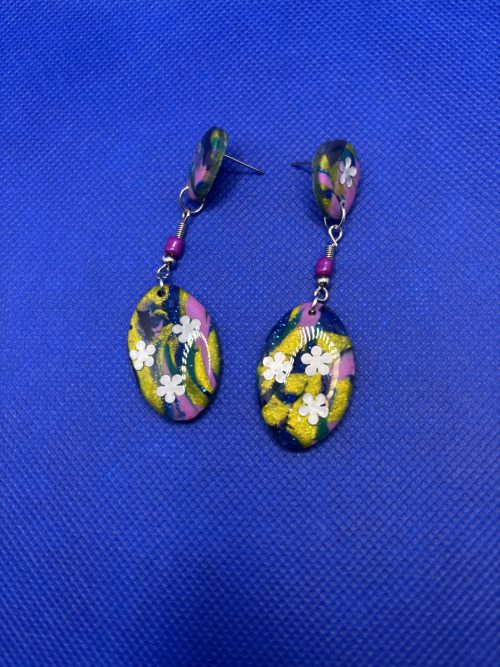 Boucles d'oreilles composée pendante DBM13