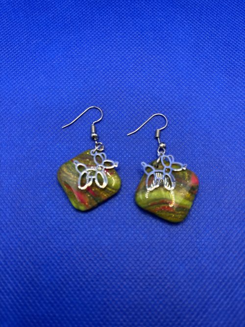 Boucles d'oreilles carrées PVRL8